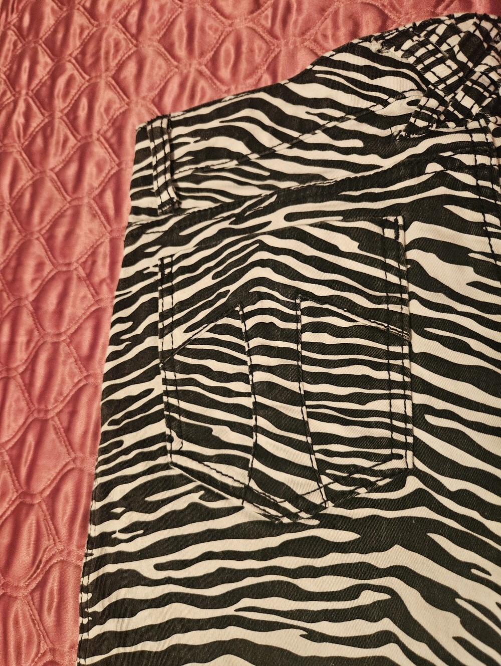 *send offers!!* NEW Tripp NYC Zebra Print Skinny Jeans Size 7 - Picture 5 of 5